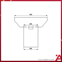 CHẬU TREO TƯỜNG CHÂN LỬNG ROOTS Hafele 588.79.090