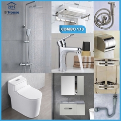 Combo phòng tắm, combo nhà tắm, trọn bộ thiết bị vệ sinh phòng tắm 173