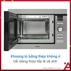LÒ VI SÓNG KẾT HỢP NƯỚNG ÂM TỦ HAFELE HM-B38D 538.31.200