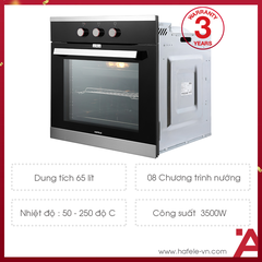 LÒ NƯỚNG ÂM TỦ Hafele HO-K60B 534.05.581
