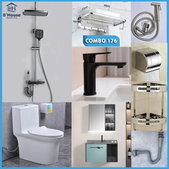 Combo phòng tắm, combo nhà tắm, trọn bộ thiết bị vệ sinh phòng tắm 176