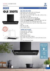 Máy hút mùi kính cong Ogier GLE 350TS