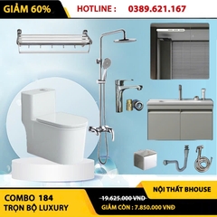 Combo phòng tắm, combo nhà tắm, trọn bộ thiết bị vệ sinh phòng tắm 184