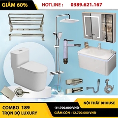 Combo phòng tắm, combo nhà tắm, trọn bộ thiết bị vệ sinh phòng tắm 189