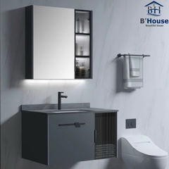 Bộ Tủ Gương Phòng Tắm, Tủ Lavabo Đẹp, Tủ Lavabo Phòng Tắm SUS 215