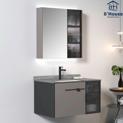 Bộ Tủ Gương Phòng Tắm, Tủ Lavabo Đẹp, Tủ Lavabo Phòng Tắm SUS 215