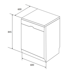 MÁY RỬA BÁT KAFF  S906TFT