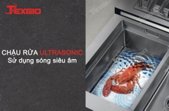 Máy rửa bát Texgio Dishwasher TGUMF11S - 11 Bộ Đa Năng Tích Hợp Rửa Sóng Siêu Âm, Sấy Khí Nóng, UV