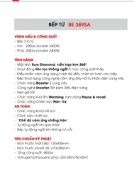 Bếp từ đôi Bauer BE 389SA