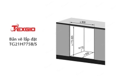 Máy rửa bát Texgio Dishwasher TG21H775B - 13 Bộ Sấy Khí Nóng, Diệt Khuẩn UV