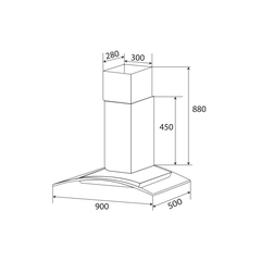 MÁY HÚT MÙI KAFF IS90GH