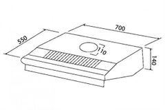 Máy Hút Mùi KAFF KF-8730B