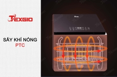 Máy rửa bát Texgio Dishwasher TGUS06HA - 6 Bộ Liền Chậu Tích Hợp Rửa Sóng Siêu Âm, Sấy Khí Nóng