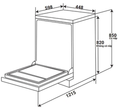 MÁY RỬA BÁT KAFF W45A1A401J