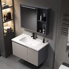 Bộ Tủ Gương Phòng Tắm, Tủ Lavabo Đẹp, Tủ Lavabo Phòng Tắm CR 519