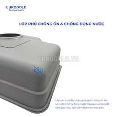 Chậu Rửa Bát Chống Xước Dập Liền Khối EUC88050EB (EUD88050GA) Eurogold