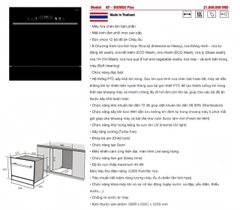 MÁY RỬA BÁT KAFF BISMS8 PLUS