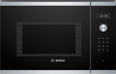 LÒ VI SÓNG CÓ NƯỚNG ÂM TỦ BOSCH BEL554MS0B SERIE 6 25 LÍT MẶT KÍNH ĐEN