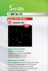 Bếp từ 3 vùng nấu Sevilla SV-HX303