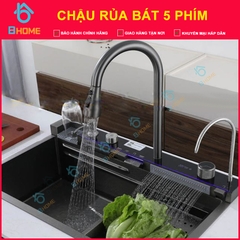 Bộ Chậu rửa bát Thác cao cấp 5 Phím Đàn