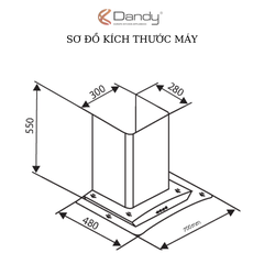 Máy hút khói khử mùi cao cấp DY-238