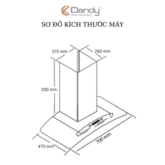Máy hút khói khử mùi cao cấp DY-148