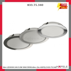 ĐÈN LED TRÒN LED3038 24V/3.0W 3000K Hafele 833.75.340