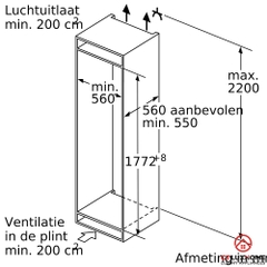 Tủ đông âm tủ Bosch GIN81ACE0 serie 6