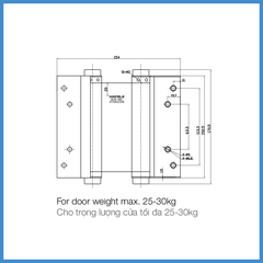 Bản Lề Bật 2 Chiều 6'' Hafele 927.97.030