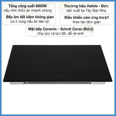Bếp Từ 2 Vùng Nấu HC-I772D Hafele 536.61.645