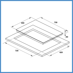 Bếp Từ 2 Vùng Nấu HC-I7520B Hafele 536.61.827