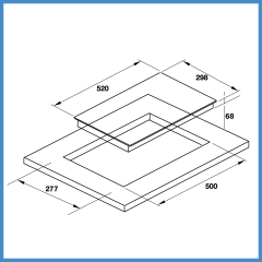 Bếp Từ Domino HC-I302D Hafele 536.01.900