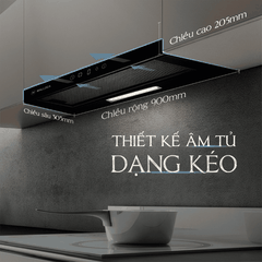 Máy Hút Mùi Âm Tủ Dạng Kéo 90cm Malloca MH90BTC