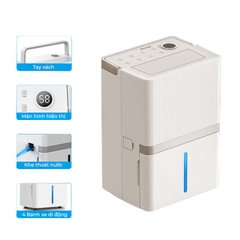 Máy hút ẩm lọc không khí Mi-lux MD-30L