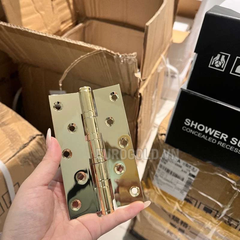 Bản Lề Cửa Mạ PVD Vàng Bóng BHBL05 Eurogold