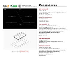 Bếp từ đôi Teady TD-12-11