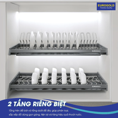 Giá Bát Cố Định INOX 304 Nan Oval EPV8090 (EPO8390VX) Eurogold