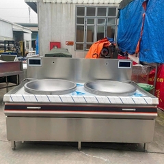BẾP TỪ CÔNG NGHIỆP ĐÔI CHẢO LIỀN 15KW XÀO TRỰC TIẾP 60 cm - 80cm