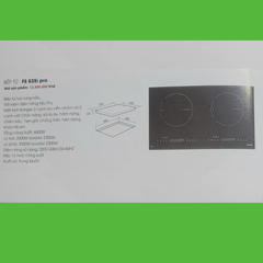 Bếp từ đôi Faster FS-835I Pro (sôi liu riu ở mức công suất nhỏ)