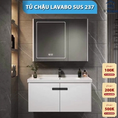 Bộ Tủ Gương Phòng Tắm, Tủ Lavabo Đẹp, Tủ Lavabo Phòng Tắm CR 237