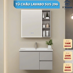 Bộ Tủ Gương Phòng Tắm, Tủ Lavabo Đẹp, Tủ Lavabo Phòng Tắm CR 296