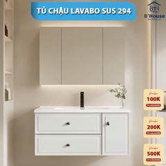 Bộ Tủ Gương Phòng Tắm, Tủ Lavabo Đẹp, Tủ Lavabo Phòng Tắm SUS 294