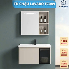 Bộ Tủ Gương Phòng Tắm, Tủ Lavabo Đẹp, Tủ Lavabo Phòng Tắm  TC089