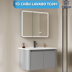 Bộ Tủ Gương Phòng Tắm, Tủ Lavabo Đẹp, Tủ Lavabo Phòng Tắm  TC091