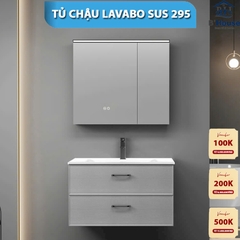 Bộ Tủ Gương Phòng Tắm, Tủ Lavabo Đẹp, Tủ Lavabo Phòng Tắm SUS 295