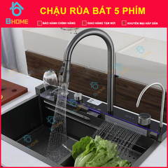 Bộ Chậu rửa bát Thác cao cấp 5 Phím Đàn