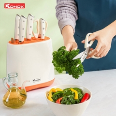 Bộ dao làm bếp 5 món cao cấp Konox Haper Orange
