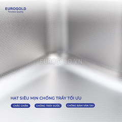 Chậu Rửa Bát Chống Xước Dập Liền Khối EUC88050EB (EUD88050GA) Eurogold
