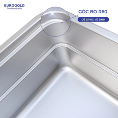 Chậu Rửa Bát Chống Xước Dập Liền Khối EUC88050EB (EUD88050GA) Eurogold