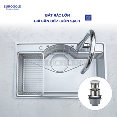 Chậu Rửa Bát INOX 304 1 Hố Chống Xước EUD27848 (EUD27848GA) Eurogold